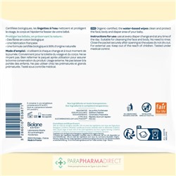Biolane Expert - Lingettes à l'Eau - BIO 54 lingettes
