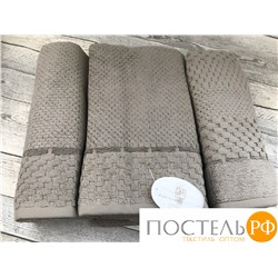 T0870/04 Набор полотенец PUPILLA MONET хлопок 3 шт (50*80,50*90,70*140) кофейный