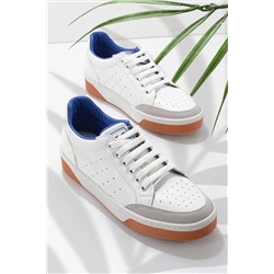 Bambi Beyaz Turuncu Kadın Sneaker K01763728009
