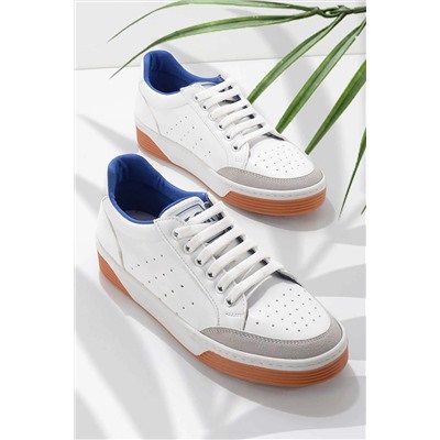Bambi Beyaz Turuncu Kadın Sneaker K01763728009