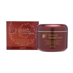 JIGOTT Snail Reparing Cream Восстанавливающий крем с муцином улитки 100г