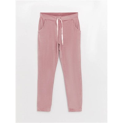 LC Waikiki Beli Lastikli Düz Kadife Kadın Jogger Pijama Alt, LCW DREAM                                            
                                            Beli Lastikli Düz Kadife Kadın Jogger Pijama Alt