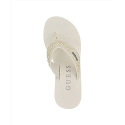 GUESS Women's Silus Embellished Platform Wedge Sandals