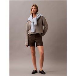 90s Faux Leather Shorts