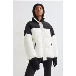 Puffer Jacket Weiß/Schwarz