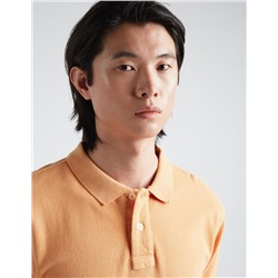 Piquet Polo, Men, Light Orange