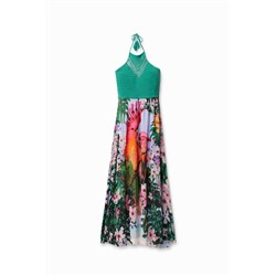 Vestido playero tropical