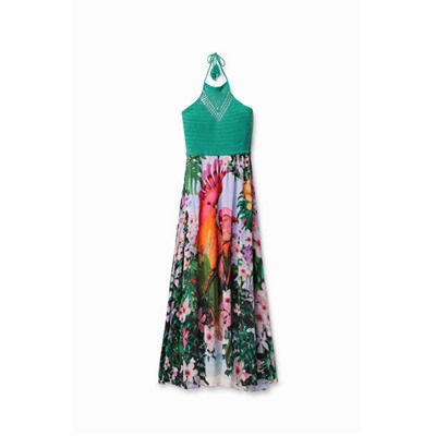 Vestido playero tropical