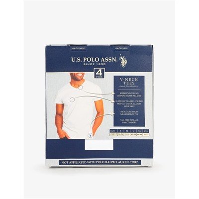 4 PACK V-NECK T-SHIRTS