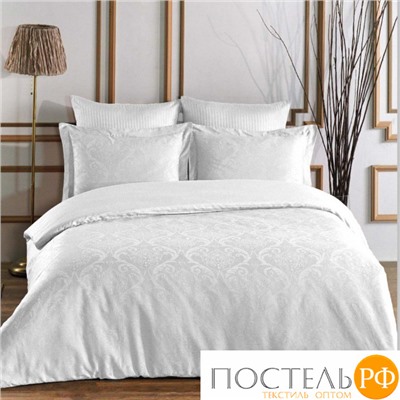 Постельное белье Karven жаккард семейный Damask White