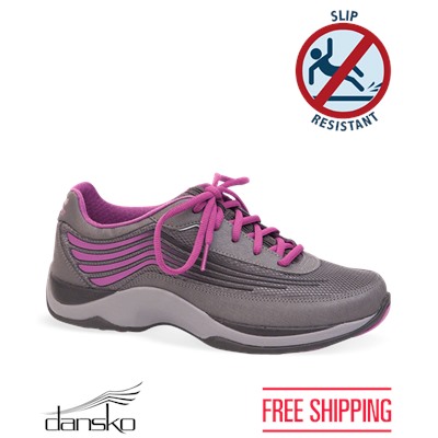 Dansko Shayla Charcoal/Berry Athletic Shoe