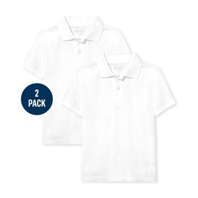 The Children’s Place  Boys Uniform Pique Polo 2-Pack - Multi Clr