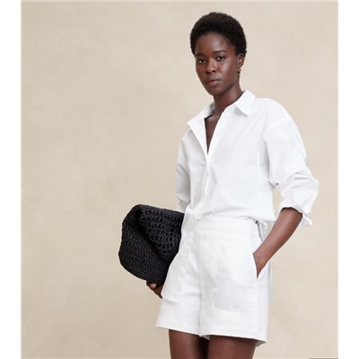 Linen-Blend Easy Short