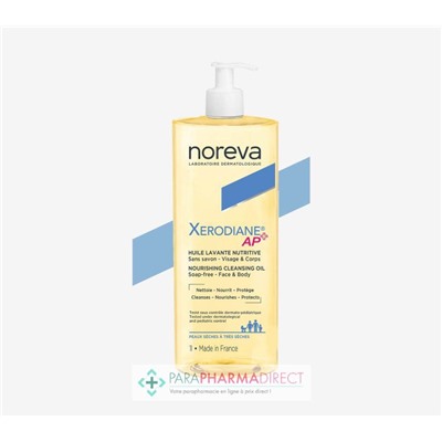 Noreva Xerodiane AP+ - Huile Lavante Nutritive - Peaux Sèches à Très Sèches - 1 litre