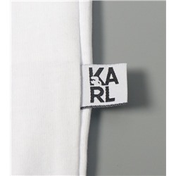 Хлопковая дышащая футболка с офсетной печатью KARL LAGERFEL*D ОРИГИНАЛ!