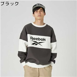 Мужской теплый свитшот Reebo*k с вышитой аппликацией логотипа бренда