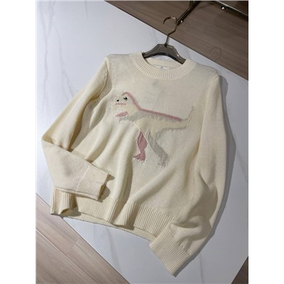 Женский свитер с милым динозавром  COAC*H ОРИГИНАЛ!