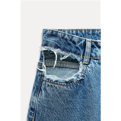 Z1975 MID-WAIST STRAIGHT CUT OUT JEANS