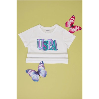 U.S. Polo Assn., Kız Çocuk Beyaz Tişört 50299998-VR013