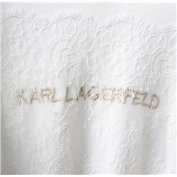 Вязаный кардиган с кружевной строчкой и вышитыми буквами KARL LAGERFEL*D ОРИГИНАЛ!