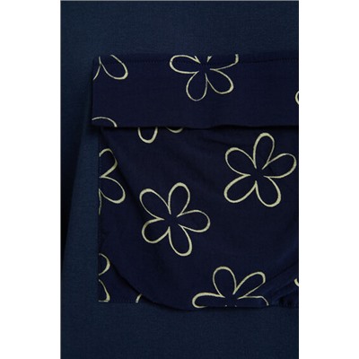 Camiseta bolsillo flores
