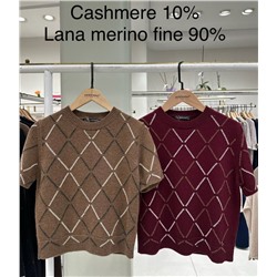 Свитер кашемир+меринос бордо