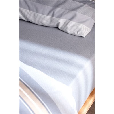 Destry King Size %100 Pamuk Flanel Nevresim Takımı - Gri