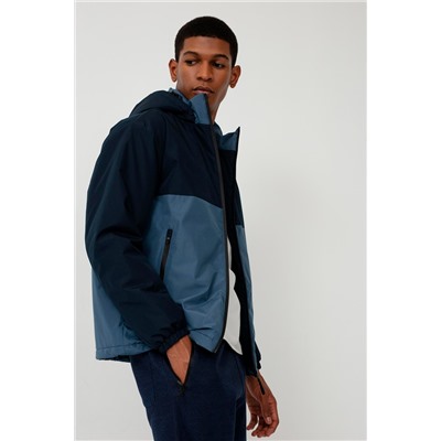 Chaqueta con capucha Azul noche