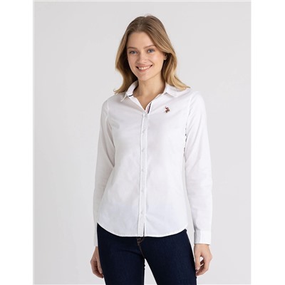 LONG SLEEVE SOLID STRETCH OXFORD SHIRT