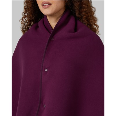 WOMEN'S FLEECE-LINED SHERPA WEARABLE BLANKET