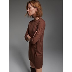 Kleid In Velourslederoptik