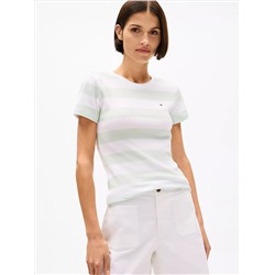 Rugby Stripe Crewneck T-Shirt