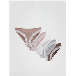 Slips mit hohem Baumwollanteil, 5er-Pack