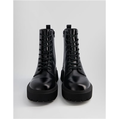 Men's track sole lace-up ankle boots