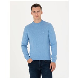 Mavi Melanj Slim Fit Bisiklet Yaka Basic Triko Kazak