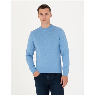 Mavi Melanj Slim Fit Bisiklet Yaka Basic Triko Kazak