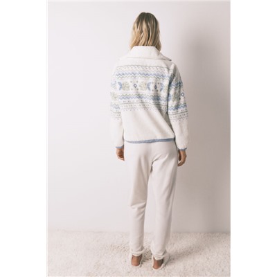 Pijama largo polar Jaquard