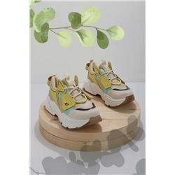 Bambi Sarı Kadın Sneaker K01512488109