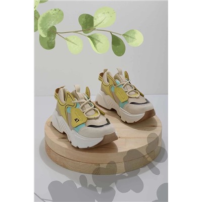 Bambi Sarı Kadın Sneaker K01512488109