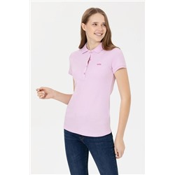 Kadın Manolya Basic Polo Yaka Tişört