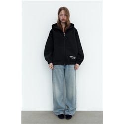 SCUBA-EFFECT BOMBER HOODIE