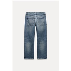 TRF STRAIGHT LOW-RISE CROPPED JEANS