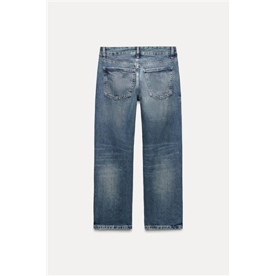TRF STRAIGHT LOW-RISE CROPPED JEANS