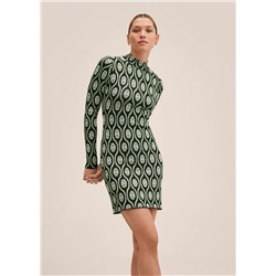 Vestido estampado retro -  Mujer | MANGO OUTLET España