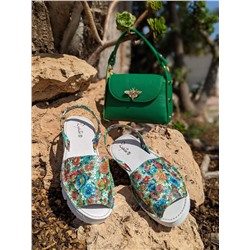 ZAPATOS · 2364-flores-verde+AB.Z PELLE ABEJA 2 (410) Encina АКЦИЯ