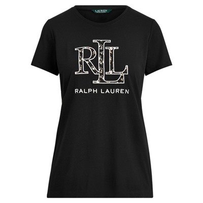 LAUREN Logo Cotton-Blend Tee