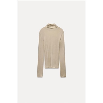 WOOL HIGH NECK T-SHIRT