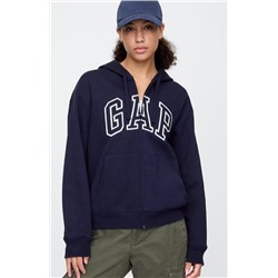 Relaxed Gap Logo Zip Hoodie