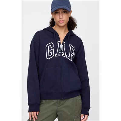 Relaxed Gap Logo Zip Hoodie