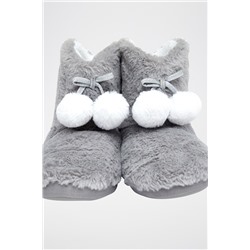 Zapatillas de casa altas forradas Maeve Gris claro